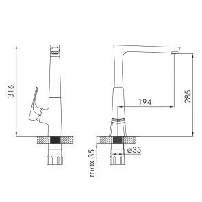 Смеситель для кухни Imprese Valtice 55320 №2