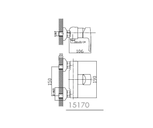 Змішувач для душу Imprese Horak 15170 №2