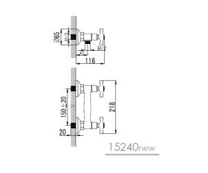 Змішувач для душу Imprese Ralsko 15240NEW №2