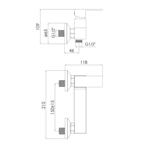 Смеситель для душа IMPRESE Karlov f03307601AA №2