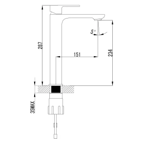 Черный смеситель для раковины Imprese Bilovec 05256-H №2