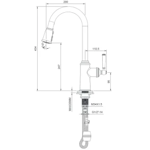 Кухонний змішувач IMPRESE HYDRANT ZMK031806150 №2