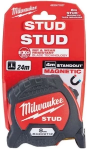 Рулетка магнітна метрична MILWAUKEE STUD, 8м (33мм) №4