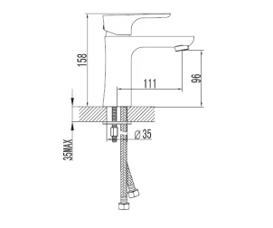 Смеситель для умывальника IMPRESE VALTICE 05320 №2