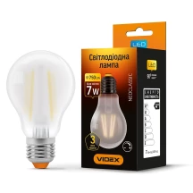 LED лампа VIDEX Filament A60FMD 7W E27 4100K диммерная