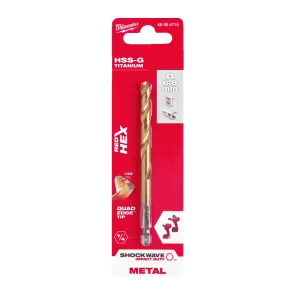 Сверло по металлу RedHEX HSS-G TiN MILWAUKEE, диаметр 6,8 мм №1
