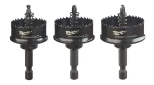 Набор коронок Shockwave MILWAUKEE диаметр 22/29/35мм (3шт) №1
