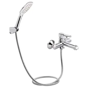 Комплект смеситель для ванны + смеситель для раковины Grand Chrome Qtap №2