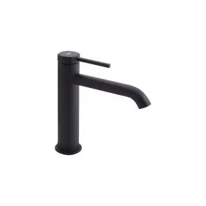 Комплект Раковина Dove накладная White Qtap + Смеситель для раковины Robin Black Matt Qtap №5