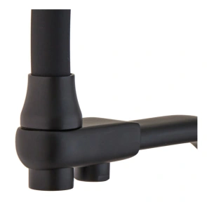 Комплект Змішувач для кухні Haiba Nobel 021 Black (HB3983) + Мийка кухонна Zerix ZS-4651S-03 Чорна №6