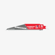 Холст для шаб. пилы WRECKER CARBIDE MILWAUKEE, 150мм/ шаг зуба 4,2мм, (Металл, древесина)