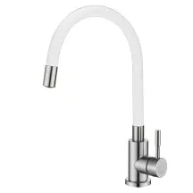 Смеситель для кухни VENTA с гибким изливом VA3008E-white