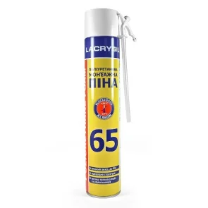 Поліуретанова монтажна піна LACRYSIL (побутова) літня 750 мл/650 г №1