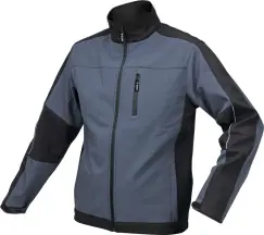 Куртка робоча softshell yato розмір xxxl, чорно-темно-сіра, 3 кишені, 96% поліестер і 4% спандекс