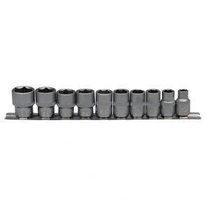 Набір головок торцевих HEX 3/8" Cr-V 8-19мм 10 од. HAISSER №1