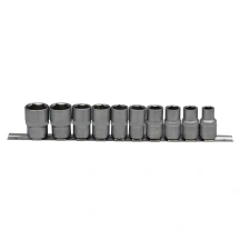Набір головок торцевих HEX 1/2" Cr-V 10-22мм 10 од. HAISSER