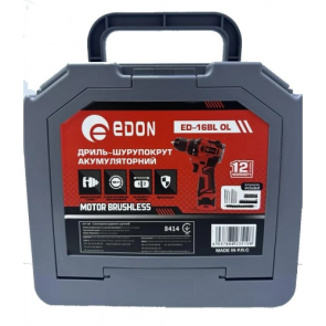 Шуруповерт аккумуляторный бесщеточный Edon ED-16BL OL №2