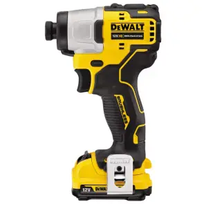 Шуруповерт ударный аккумуляторный DeWALT, 12V XR Li-Ion, бесщеточный, 163 Нм, 2850 об / мин, 2 аккумулятора, зарядное устройство, чемодан №2