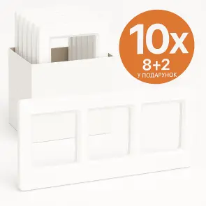 Рамка 3-постова, Білий, Sedna Design SDD311803 комплект 10 шт №1