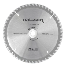 Диск пильный по алюминию - 210х30 54 зуб. (HAISSER)