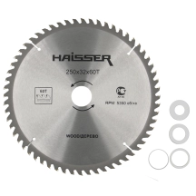Диск пильный по дереву – 250х32 60 зуб. (HAISSER)