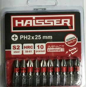 Біта - PH1 х 25мм, набір 10шт., блістер (HAISSER) №1