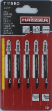 Пильные полотна - T119BО, 50мм, н-р 5шт (HAISSER)