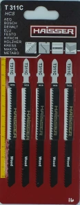 Пильні полотна - T311С, 126мм, н-р 5шт (HAISSER) №1