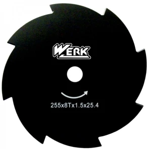 Ніж для мотокоси - 255x25.4x1.6ммx8Т (WERK) №1
