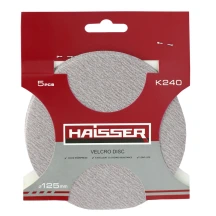 Круг шлифовальный самоклеящийся - 125мм, k 240, н-р 5шт (HAISSER)