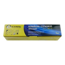 Клейові стрижні - 11,2х300мм 1кг ПРОЗОРІ в Коробці (80170) СТАЛЬ