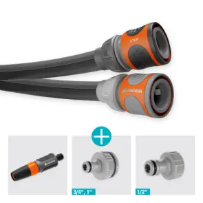 Шланг Gardena Liano Life Set текстильний садовий 13 мм 1/2&quot; 20 м №1