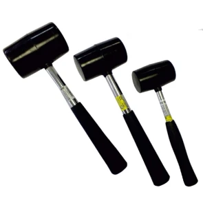 (44010) Киянка гумова чорна 450 г. Сталь №1