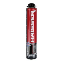 Піна монтажна Проф (ЗИМА) - пістолетна PRO 65 W (780 мл) Польща (HAISSER)