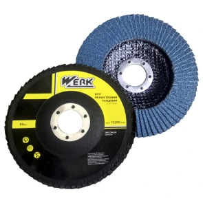 Круг лепестковый ЦИРКОНИЙ Р40, 125х22,2 Т27 (WERK) №1