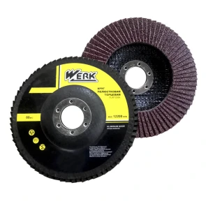 Круг лепестковый конический - 125х22,2 P100, Т29 (WERK) №1