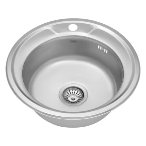 Комплект Кухонна мийка Kroner KRP Satin - 490 (0.6 мм)+Змішувач для кухні Agua Leon - C032 №2