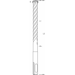 Бур Bosch SDS-Plus-5X (12х400х460 мм) (2608833812) №5
