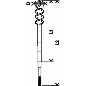 Проломный бур Bosch SDS-max-9 (45х450х600 мм) (1618596455) №3