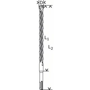 Бур Bosch SDS-Plus-5 (22х950х1000 мм) (2608597128) №5