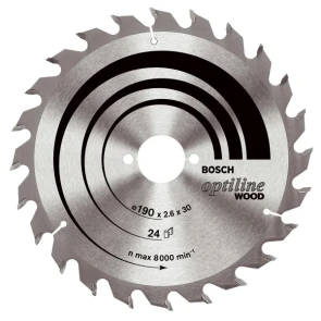 Пильный диск по дереву Bosch Optiline Wood (190х30х24Т) (2608641185) №1