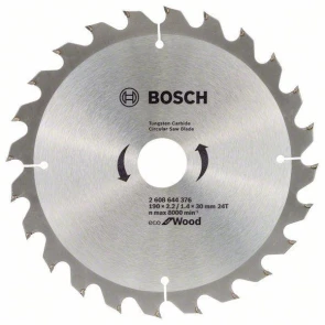 Пильный диск Bosch Eco for Wood (190х20х24Т) (2608644375) №2