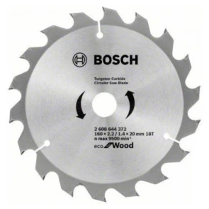 Пильный диск Bosch Eco for Wood (160х20х18Т) (2608644372) №1