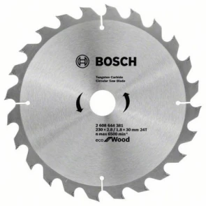 Пильный диск Bosch Optiline Wood ECO (230х30х24Т) (2608644381) №1