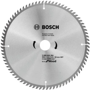 Пильный диск Bosch Optiline Wood ECO (254х30х80Т) (2608644384) №1