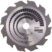 Пильный диск по дереву Bosch Construct Wood (160x20/16x2.6 мм) (2608640630)
