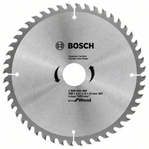 Пильный диск Bosch Eco for Wood (200x2.6x32-48T) (2608644380) №1