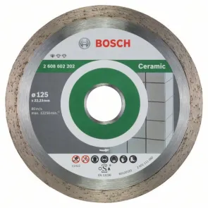 Bosch Круг алмазный отрезной PF Ceramic 125х22 керамика №1