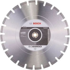Bosch Круг алмазный отрезной PF Asphalt 400х20/25,4 асфальт №1