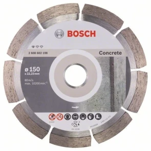Bosch Круг алмазный отрезной PF Concrete 150х22 бетон №1